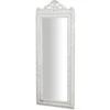 Vintage Wall Mirror 90x35x4cm Made In Italy Antique White Shabby Bathroom Wall Mirror Mirror Cabinet -Home Improvement Store 19299180 1