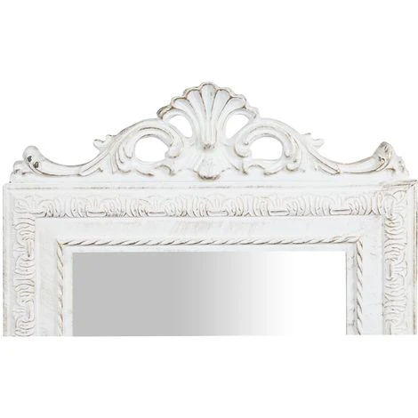 Vintage Wall Mirror 90x35x4cm Made In Italy Antique White Shabby Bathroom Wall Mirror Mirror Cabinet 5 Vintage Wall Mirror 90x35x4cm Made In Italy Antique White Shabby Bathroom Wall Mirror Mirror Cabinet - Image 3