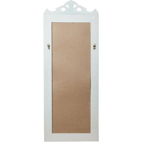 Vintage Wall Mirror 90x35x4cm Made In Italy Antique White Shabby Bathroom Wall Mirror Mirror Cabinet 6 Vintage Wall Mirror 90x35x4cm Made In Italy Antique White Shabby Bathroom Wall Mirror Mirror Cabinet - Image 4