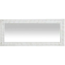 Vertical / Horizontal Antiqued White Finish W35xDP2xH82 Cm Sized Hanging Wall Mirror -Home Improvement Store 19299212 3