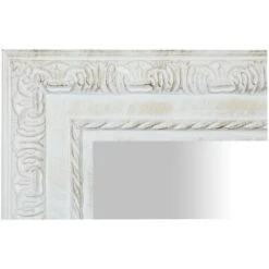 Vertical / Horizontal Antiqued White Finish W35xDP2xH82 Cm Sized Hanging Wall Mirror -Home Improvement Store 19299212 4