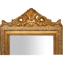 W40xDP3xH140 Cm Sized Antiqued Gold Finish Floor Mirror -Home Improvement Store 19299735 3