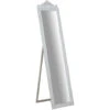 W43xDP3xH178 Cm Sized Antiqued White Finish Floor Mirror -Home Improvement Store 19299738 1