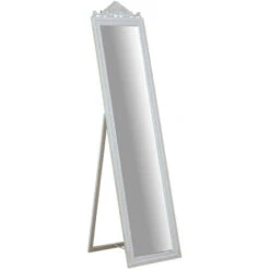 W43xDP3xH178 Cm Sized Antiqued White Finish Floor Mirror