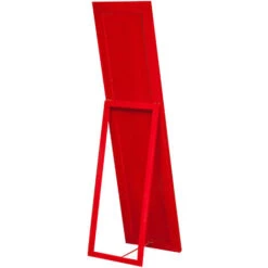 W44xDP3xH164 Cm Sized Red Finish Floor Mirror -Home Improvement Store 19300077 5