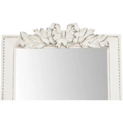 W50XDP3XH175 Cm Sized Antiqued White Finish Floor Mirror 9 W50XDP3XH175 Cm Sized Antiqued White Finish Floor Mirror -Home Improvement Store 19300093 3