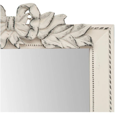 W50XDP3XH175 Cm Sized Antiqued White Finish Floor Mirror 6 W50XDP3XH175 Cm Sized Antiqued White Finish Floor Mirror - Image 4