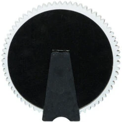 Set 2 Diam.21x3 Antiqued White Finish Free-standing Floor Mirror -Home Improvement Store 19301138 5