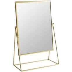 Harbour Housewares 32 X 50cm Rectangle Makeup Mirror - Gold