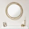 Large Round Antique Gold Mirror 92cm X 92cm 2 Large Round Antique Gold Mirror 92cm X 92cm -Home Improvement Store 57108892 1
