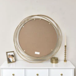 Large Round Antique Gold Mirror 92cm X 92cm 9 Large Round Antique Gold Mirror 92cm X 92cm -Home Improvement Store 57108892 3