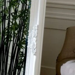 Large Ornate White Wall / Leaner Mirror 70cm X 120cm -Home Improvement Store 57108964 3