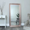 Large Rose Gold Pink Ornate Wall/Floor Mirror 78cm X 158cm 2 Large Rose Gold Pink Ornate Wall/Floor Mirror 78cm X 158cm -Home Improvement Store 57109164 1