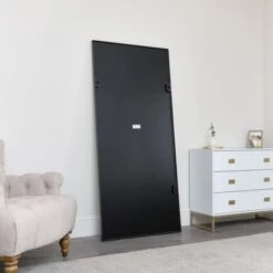 Large Black Thin Framed Leaner Mirror 80cm X 180cm -Home Improvement Store 57109169 4