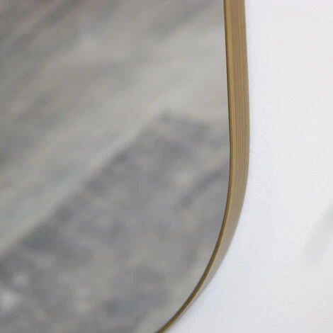 Gold Oval Wall Mirror 140cm X 43cm 5 Gold Oval Wall Mirror 140cm X 43cm - Image 3