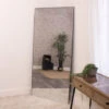 Large Black Thin Frameless Leaner Mirror 80cm X 180cm