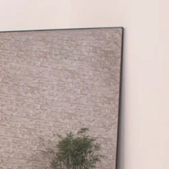 Large Black Thin Frameless Leaner Mirror 80cm X 180cm -Home Improvement Store 57109514 3