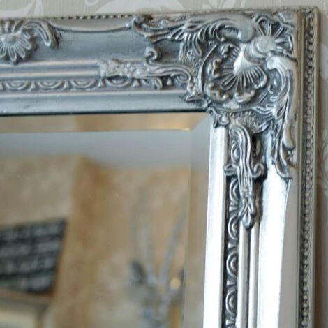 Tall Silver Ornate Mirror 47cm X 142cm 5 Tall Silver Ornate Mirror 47cm X 142cm - Image 3