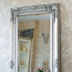 Tall Silver Ornate Mirror 47cm X 142cm 10 Tall Silver Ornate Mirror 47cm X 142cm -Home Improvement Store 57339362 4