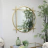 Large Round Gold Wall Mirror 97cm X 97cm -Home Improvement Store 58845966 1
