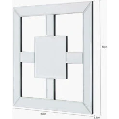 40cm Value Square Mirror Wall Art -Home Improvement Store 66555279 5