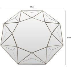 80cm 3D Wall Mirror -Home Improvement Store 79466619 5