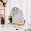 Livingandhome Cloud Frame Dressing Mirror With 7 LED Bulbs Dimmable Desktop Decor -Home Improvement Store 86252706 1