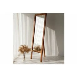 Floor Standing Mirror With Natural Solid Wood Framed 55X170 A42 11 Floor Standing Mirror With Natural Solid Wood Framed 55X170 A42 -Home Improvement Store 87192221 5