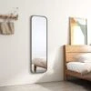 EMKE Freestanding Rectangle Mirror Floor Standing 120 X 37cm Wall & Door Mirror For Bathroom/Bedroom/Wardrobe Black Metal Frame 2 EMKE Freestanding Rectangle Mirror Floor Standing 120 X 37cm Wall & Door Mirror For Bathroom/Bedroom/Wardrobe Black Metal Frame -Home Improvement Store 89413228 1