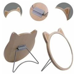 Cat Desktop Mirror Makeup Mirror For Table Bathroom Shower Travel Hand Mirror 10 Cat Desktop Mirror Makeup Mirror For Table Bathroom Shower Travel Hand Mirror -Home Improvement Store 93500348 4