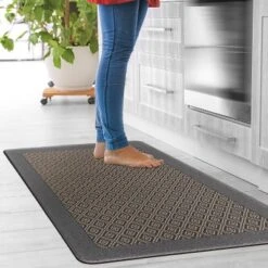 World Rug Gallery Geometric Textline Anti-Fatigue Standing Mat -Home Improvement Store GUEST 00cc2a77 8f64 4c1d a409 880f1081fa41
