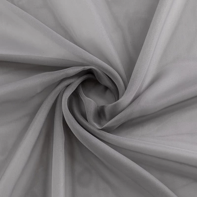 Kate Aurora Montauk Accents Ultra Lux 2 Piece Rod Pocket Silver Sheer Voile Window Curtain Panels - 84 In. Long 4 Kate Aurora Montauk Accents Ultra Lux 2 Piece Rod Pocket Silver Sheer Voile Window Curtain Panels - 84 In. Long - Image 2