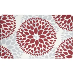 World Rug Gallery Modern Floral Circles Anti Fatigue Standing Mat -Home Improvement Store GUEST 0124040e da34 4008 b03e d3884f982d54