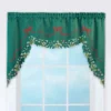 Collections Etc Holly Border Curtain Swag Holiday Valance -Home Improvement Store GUEST 035171be 1e92 4b74 9618 9c956b50637e