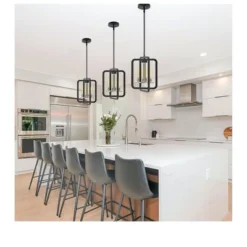 Defong 4-Light Black Pendant Lighting Fixture -Home Improvement Store GUEST 03c46bda c2c0 43ac 8de9 77f0b6086e89
