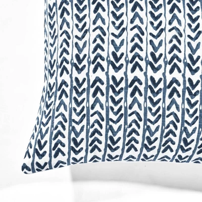 20"x20" Oversize Yani Family-Friendly Square Throw Pillow Cover Navy - Lush Décor 3 20"x20" Oversize Yani Family-Friendly Square Throw Pillow Cover Navy - Lush Décor