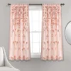 Home Boutique Riley Window Curtain Panel Blush Single 54X63