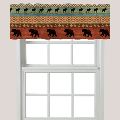 Laural Home Bear Lodge Window Valance 3 Laural Home Bear Lodge Window Valance
