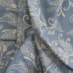 Ellis Curtain Lexington Leaf Pattern On Colored Ground Curtain Tiers Blue -Home Improvement Store GUEST 0a881df2 530b 4af0 afb4 b36a4dd11bb2