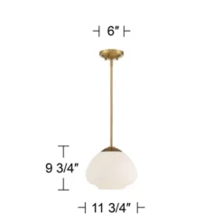 Possini Euro Design Orilla Brass Mini Pendant Light 11 3/4" Wide Mid Century Modern White Opal Glass Shade For Dining Room House Foyer Kitchen Island 13 Possini Euro Design Orilla Brass Mini Pendant Light 11 3/4" Wide Mid Century Modern White Opal Glass Shade For Dining Room House Foyer Kitchen Island -Home Improvement Store GUEST 0b036018 f0cd 4ca0 80d3 03090efdf1b6