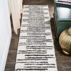 Petra Stripe Geometric Shag Area Rug - JONATHAN Y -Home Improvement Store GUEST 0d74db6b 399b 4319 9408 05860ddeeddb