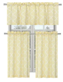 Kate Aurora Shabby Lattice Cotton Blend Kitchen Curtain Tier & Valance Set -Home Improvement Store GUEST 0eaee347 7ba2 4fbc 92fc 0ad376041018