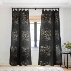 Emanuela Carratoni Spring Moon Phases Single Panel Sheer Window Curtain - Deny Designs -Home Improvement Store GUEST 0eb6146f ddfd 4926 b421 a6d303d25b73