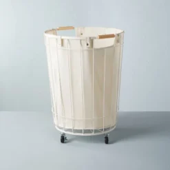 Wire & Fabric Laundry Hamper Sour Cream - Hearth & Hand™ With Magnolia 11 Wire & Fabric Laundry Hamper Sour Cream - Hearth & Hand™ With Magnolia -Home Improvement Store GUEST 1172c23f 3103 40d4 b324 2c56bdd6ddc9