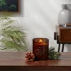 9oz Lidded Amber Glass Jar Crackling Wooden Wick Fennel And Pine Candle - Threshold™ -Home Improvement Store GUEST 12b52490 9d00 4e2c 8c08 8dca32cfa8c6