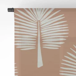 CoastL Studio Wide Palm Terra Cotta Single Panel Sheer Window Curtain - Deny Designs -Home Improvement Store GUEST 16d39d9f 46ee 4ea8 b49a 80a441bbdc28