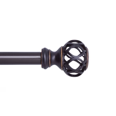 Kenney Agatha 5/8" Standard Decorative Window Curtain Rod 5 Kenney Agatha 5/8" Standard Decorative Window Curtain Rod - Image 3