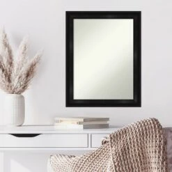22" X 28" Non-Beveled Grand Black Narrow Wall Mirror - Amanti Art 13 22" X 28" Non-Beveled Grand Black Narrow Wall Mirror - Amanti Art -Home Improvement Store GUEST 183dc743 3872 4d72 a8d1 01103e6140a2