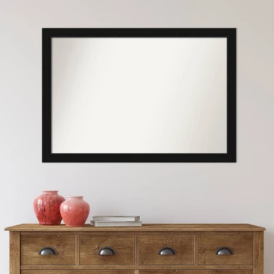 39" X 27" Non-Beveled Avon Black Wall Mirror - Amanti Art 9 39" X 27" Non-Beveled Avon Black Wall Mirror - Amanti Art - Image 7