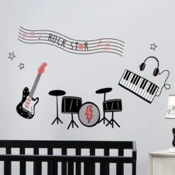 Lambs & Ivy Rock Star Musical Instruments Wall Decals/Stickers - Drums/Guitar 5 Lambs & Ivy Rock Star Musical Instruments Wall Decals/Stickers - Drums/Guitar -Home Improvement Store GUEST 1b773c7a 9ca4 452e 9fe1 04dd96dcf8bd